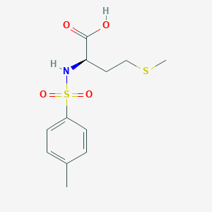 molecular formula C12H17NO4S2 B8315422 N-tosyl-D-methionine 