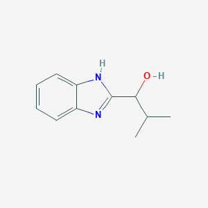 molecular formula C11H14N2O B083155 1-(1H-benzimidazol-2-yl)-2-methylpropan-1-ol CAS No. 13794-25-7
