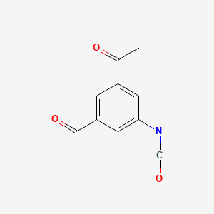 molecular formula C11H9NO3 B8315533 3,5-Diacetylphenyl isocyanate 