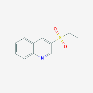 molecular formula C11H11NO2S B8315547 3-Ethylsulfonylquinoline 