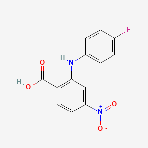molecular formula C13H9FN2O4 B8315627 2-(4-Fluoroanilino)-4-nitrobenzoic acid 