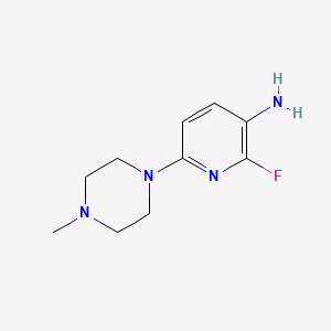 molecular formula C10H15FN4 B8315728 2-Fluoro-6-(4-methyl-piperazin-1-yl)-pyridin-3-ylamine 