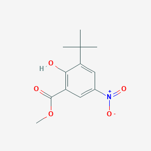 molecular formula C12H15NO5 B8315757 Methyl 3-tert-butyl-2-hydroxy-5-nitrobenzoate 