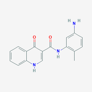 molecular formula C17H15N3O2 B8316030 N-(5-Amino-2-methyl-phenyl)-4-oxo-1H-quinoline-3-carboxamide 