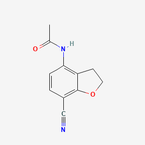 molecular formula C11H10N2O2 B8316206 N-(7-Cyano-2,3-dihydrobenzofuran-4-yl)-acetamide 