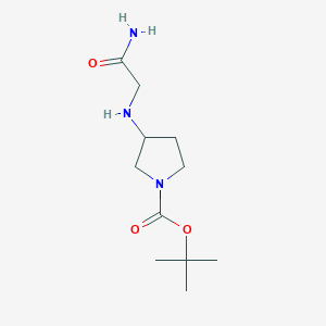3-(Carbamoylmethyl-amino)-pyrrolidine-1-carboxylic acid tert-butyl ester