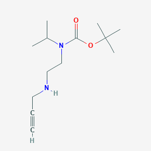 molecular formula C13H24N2O2 B8316401 N-tert-butoxycarbonyl-N-isopropyl-N'-prop-2-ynyl-ethane-1,2-diamine 