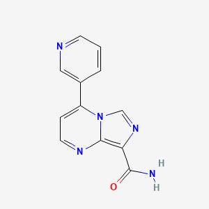 4-(3-Pyridinyl)imidazo[1,5-a]pyrimidine-8-carboxamide