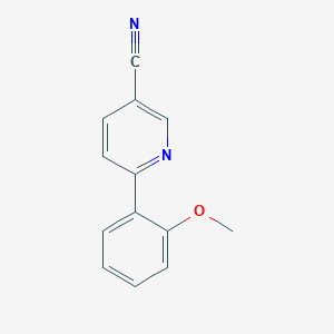 molecular formula C13H10N2O B8316662 6-(2-Methoxyphenyl)nicotinonitrile 