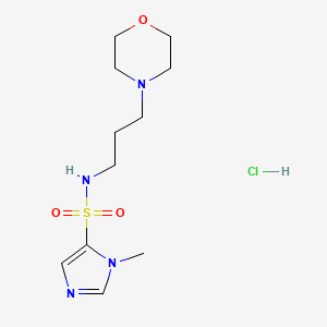 1H-Imidazole-5-sulfonamide, 1-methyl-N-(3-(4-morpholinyl)propyl)-, monohydrochloride