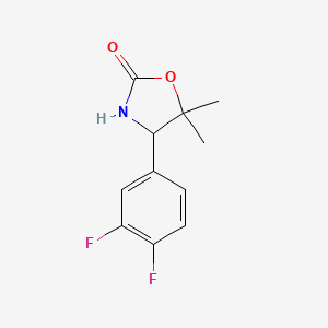 4-(3,4-Difluorophenyl)-5,5-dimethyl-2-oxo-oxazolidine