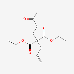 molecular formula C14H22O5 B8316718 Diethyl 2-allyl-2-(3-oxobutyl)malonate 