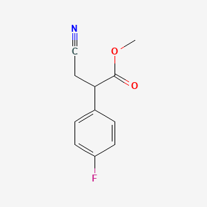 Methyl 3-cyano-2-(4-fluorophenyl)propanoate