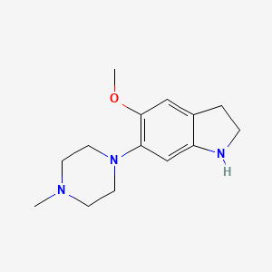 5-methoxy-6-(4-methylpiperazin-1-yl)-2,3-dihydro-1H-indole
