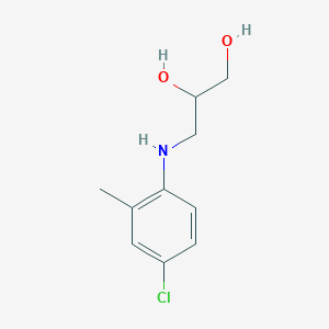 molecular formula C10H14ClNO2 B8316782 N-(4-chloro-methylphenyl)-2,3-dihydroxypropylamine 