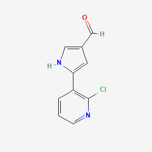 5-(2-chloropyridin-3-yl)-1H-pyrrole-3-carbaldehyde
