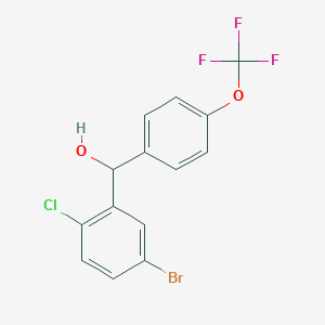 (5-Bromo-2-chloro-phenyl)-[4-(trifluoromethoxy)phenyl]methanol