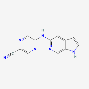 5-(1H-pyrrolo[2,3-c]pyridin-5-ylamino)pyrazine-2-carbonitrile