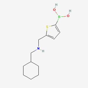 (5-{[(Cyclohexylmethyl)amino]methyl}-2-thienyl)boronic acid