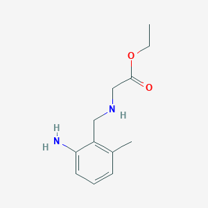 molecular formula C12H18N2O2 B8316827 N-(2-amino-6-methylbenzyl)glycine ethyl ester 