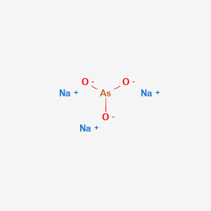 molecular formula AsNa3O3 B083169 Trisodium arsenite CAS No. 13464-37-4