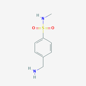 molecular formula C8H12N2O2S B008317 4-(aminomethyl)-N-methylbenzenesulfonamide CAS No. 101252-53-3
