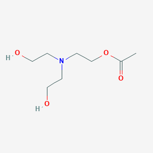 molecular formula C8H17NO4 B083170 2-[Bis(2-hydroxyethyl)amino]ethyl acetate CAS No. 14806-73-6