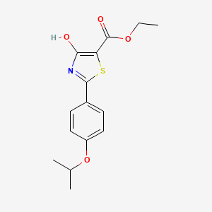Ethyl 4-hydroxy-2-(4-isopropoxyphenyl)-5-thiazolecarboxylate