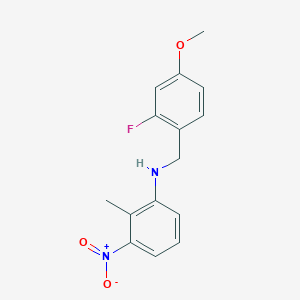 N-(2-fluoro-4-methoxybenzyl)-N-(2-methyl-3-nitrophenyl)amine