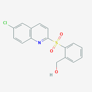{2-[(6-Chloroquinolin-2-yl)sulfonyl]phenyl}methanol