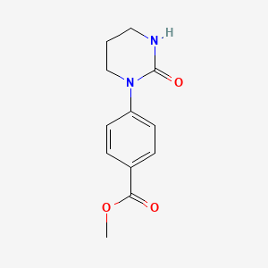 4-(2-Oxo-tetrahydro-pyrimidin-1-yl)-benzoic acid methyl ester
