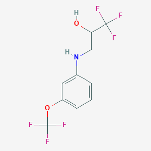 3-[(3-Trifluoromethoxyphenyl)amino]-1,1,1-trifluoro-2-propanol
