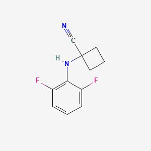1-((2,6-Difluorophenyl)amino)cyclobutanecarbonitrile