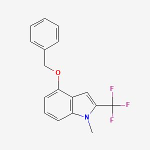 4-(benzyloxy)-1-methyl-2-(trifluoromethyl)-1H-indole
