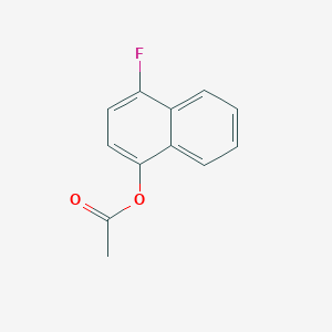 molecular formula C12H9FO2 B8317135 1-Acetoxy-4-fluoro-naphthalene 