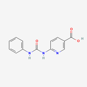 molecular formula C13H11N3O3 B8317173 6-(3-Phenylureido)nicotinic Acid 