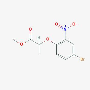 molecular formula C10H10BrNO5 B8317282 Methyl 2-(4-bromo-2-nitrophenoxy)propanoate 