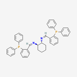 molecular formula C44H40N2P2 B8317521 N,N'-((1R,2R)-Cyclohexane-1,2-diyl)bis(1-(2-(diphenylphosphaneyl)phenyl)methanimine) 