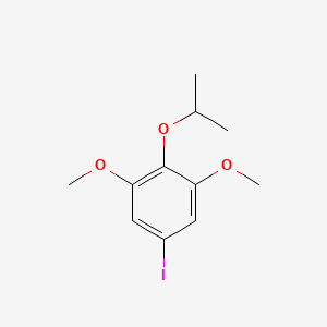 molecular formula C11H15IO3 B8317529 1,3-Dimethoxy-5-iodo-2-isopropoxybenzene 