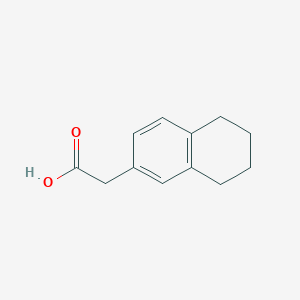 molecular formula C12H13O2- B083176 2-(5,6,7,8-Tetrahydronaphthalen-2-yl)acetic acid CAS No. 13052-99-8