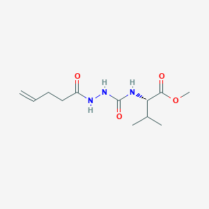 methyl N-[(2-pent-4-enoylhydrazino)carbonyl]-L-valinate