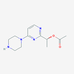 (R)-1-(4-Piperazin-1-yl-pyrimidin-2-yl)-ethyl acetate