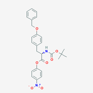 molecular formula C27H28N2O7 B083178 Boc-O-benzyl-L-tyrosine 4-nitrophenyl ester CAS No. 13512-59-9