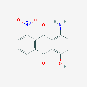 molecular formula C14H8N2O5 B8317845 1-Hydroxy-4-amino-5-nitroanthraquinone 