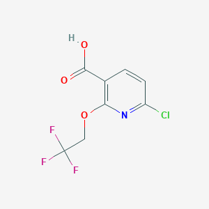 6-Chloro-2-(2,2,2-trifluoroethoxy)nicotinic acid