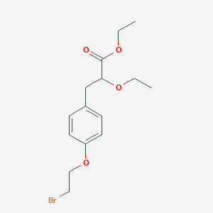 Ethyl 2-ethoxy-3-[4-(2-bromoethoxy)phenyl]propanoate