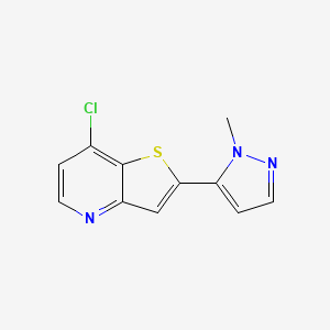 7-Chloro-2-(2-methyl-2H-pyrazol-3-yl)thieno[3,2-b]pyridine
