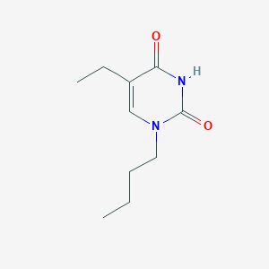 molecular formula C10H16N2O2 B8317871 1-Butyl-5-ethyluracil 