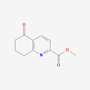 molecular formula C11H11NO3 B8318166 Methyl 5-oxo-5,6,7,8-tetrahydroquinoline-2-carboxylate 