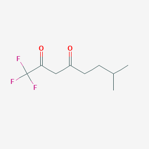 molecular formula C9H13F3O2 B083182 2,4-Octanedione, 1,1,1-trifluoro-7-methyl- CAS No. 14189-31-2